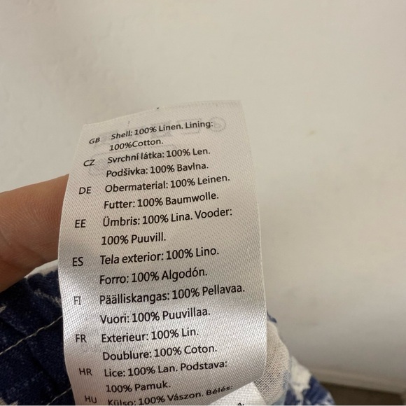 COS French Etoile blue linen set - Picture 10 of 16